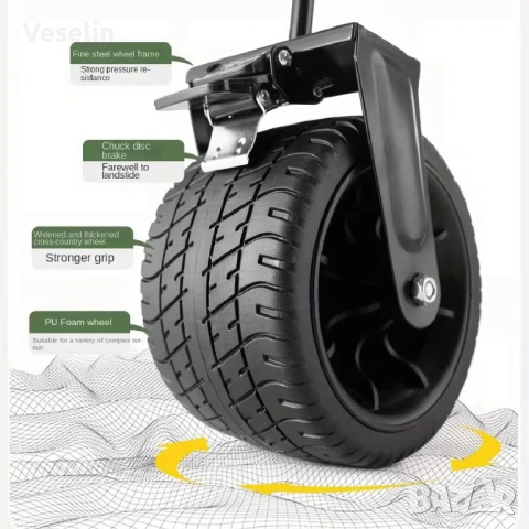 Тежкотоварна, универсална, сгъваема, транспортна количка, снимка 5 - Други стоки за дома - 53148836