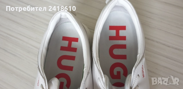 Hugo Boss HUGO Leather Mens Size 42/26 .5 - 27 см ОРИГИНАЛ! Мъжки кецове от естествена кожа!, снимка 2 - Кецове - 52343766