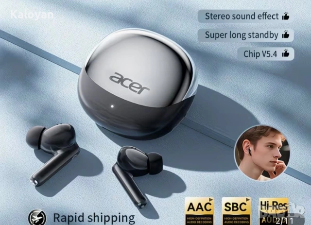 Слушалки черни и бели