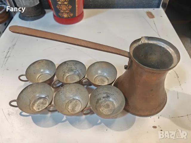 Меден сервиз за кафе, снимка 2 - Антикварни и старинни предмети - 48200741