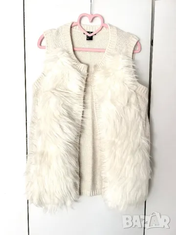 Разпродажба на всичко! Елек с косъм H&M , снимка 2 - Елеци - 49809299