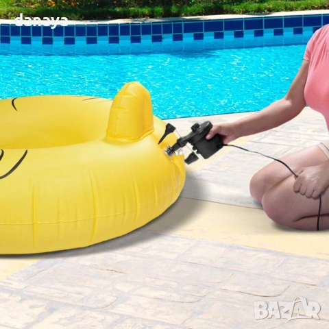 861 Електрическа помпа за надуване на дюшеци и матраци, помпа за запалка на кола, снимка 9 - Аксесоари и консумативи - 53692184