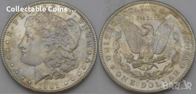 Пиисове и Морган долари, morgan dollar, снимка 7 - Нумизматика и бонистика - 44694136
