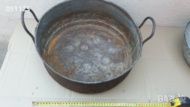 стара метална огромна тава за лютеница и др. , снимка 3 - Антикварни и старинни предмети - 42036849