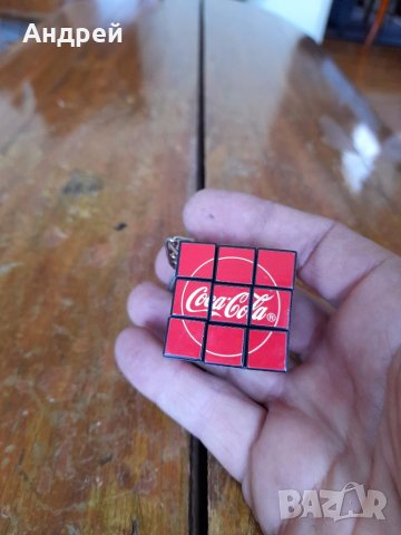 Стар сувенир,ключодържател,кубче за подреждане Кока Кола,Coca Cola, снимка 2 - Други ценни предмети - 41748654
