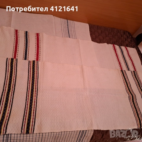Ръчно тъкани кърпи, памук, от чеиза на майка ми, снимка 4 - Хавлиени кърпи - 53838774