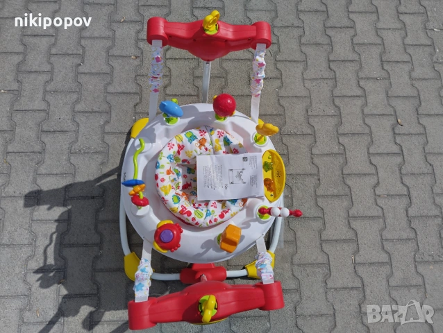 MONI Детско бънджи VISTA бял, снимка 4 - Проходилки - 53565132