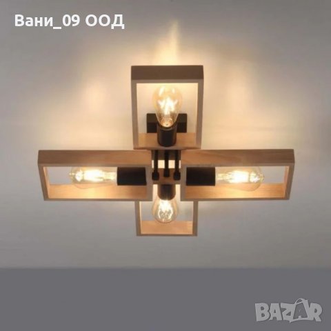 Моделираща се таванна лампа в индустриален стил, снимка 4 - Лампи за таван - 39432739