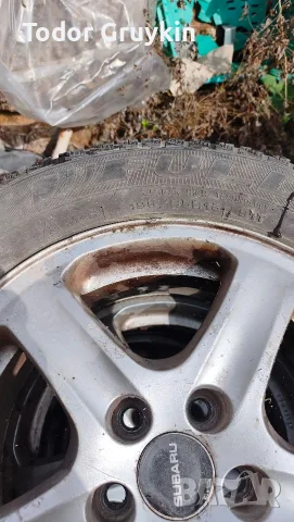 алуминиеви джанти 15 цола със зимни гуми, снимка 3 - Гуми и джанти - 56195587