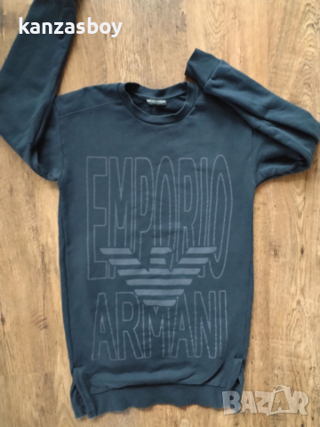 EMPORIO ARMANI Sweatshirt dress - страхотна дамска рокля р-р XS, снимка 2 - Рокли - 52928185