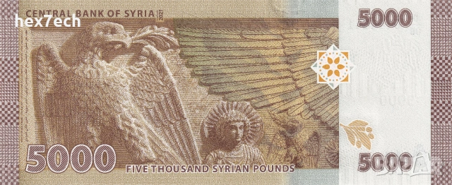❤️ ⭐ Сирия 2021 5000 паунда UNC нова ⭐ ❤️, снимка 3 - Нумизматика и бонистика - 53809697