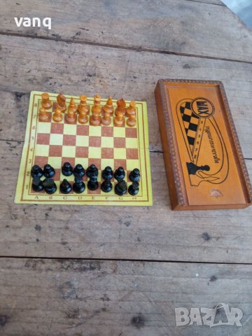 Дървена котия за шах, снимка 2 - Други ценни предмети - 40134488