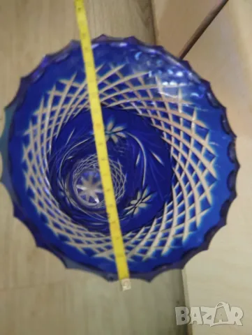 Кристална ваза Бохемия, снимка 3 - Вази - 47391702