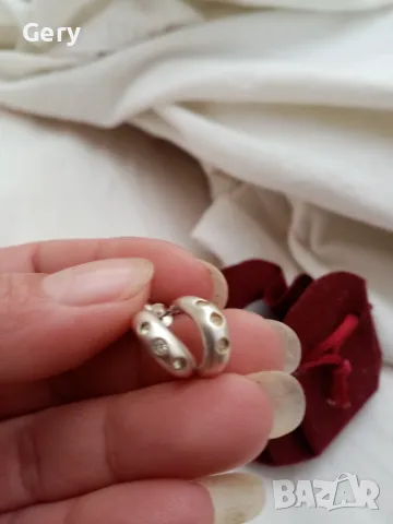 Сребърни обеци