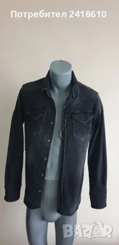 DSQUARED2 Slim Fit Stretch / Cotton Mens Size S ОРИГИНАЛ!  Мъжка Риза!, снимка 10 - Ризи - 48719908