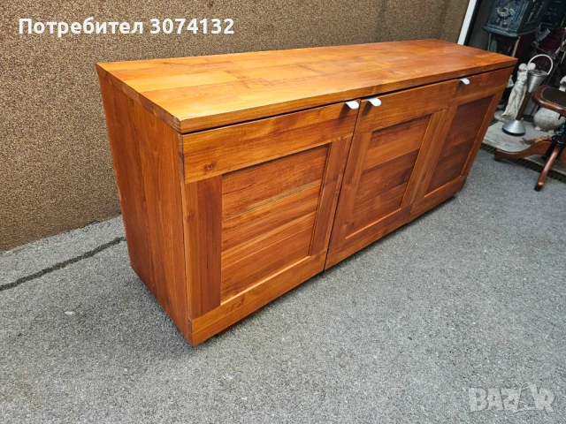 Контрабюфет в стил Рустик изработен изцяло от масив, снимка 2 - Бюфети - 53599445