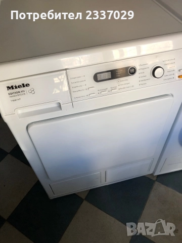 Сушилня:МиелеТ8861WP-едиш:111-8кг,обслужена-1год гаранция,термопомпа,дисплей,клас:А+++, снимка 2 - Сушилни - 52748782