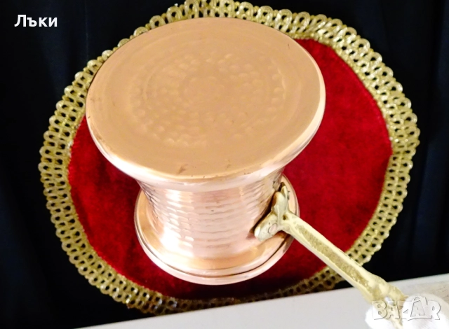 Медно джезве 250 мл.,чиста червена мед. , снимка 8 - Антикварни и старинни предмети - 52900077