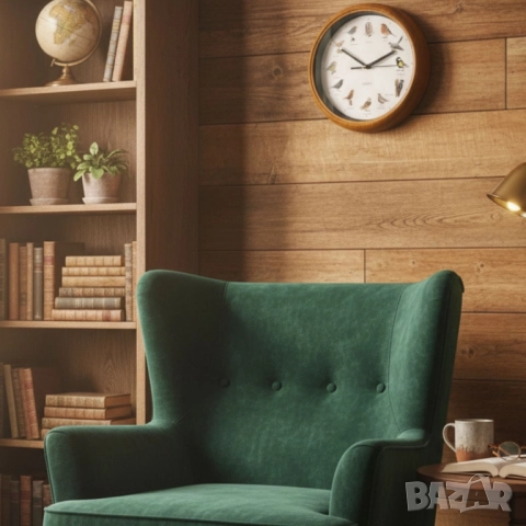 Стенен часовник с автентични птичи песни – природа във всеки час, снимка 7 - Други стоки за дома - 51918198