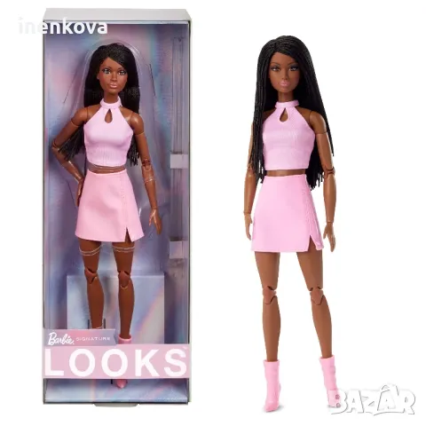 Кукла Barbie Signature Barbie Looks Модел #21, с плитки, розова пола Barbie Looks #21
