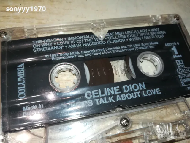CELINE DION-ORIGINAL TAPE 0402251853, снимка 10 - Аудио касети - 48967726