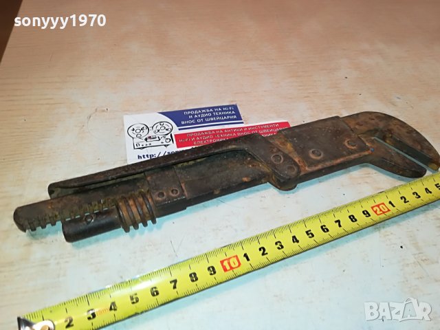 стар раздвижен ключ от франция антика 0502231506, снимка 3 - Антикварни и старинни предмети - 39562685