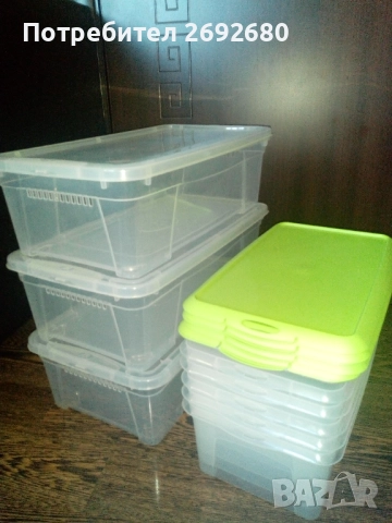 Нови прозрачни кутии за съхранение/цени в описанието , снимка 15 - Други стоки за дома - 49009812
