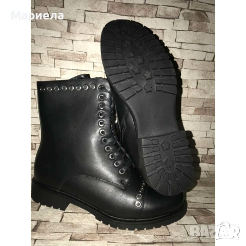 Дамски боти с връзки, снимка 3 - Дамски боти - 53621814