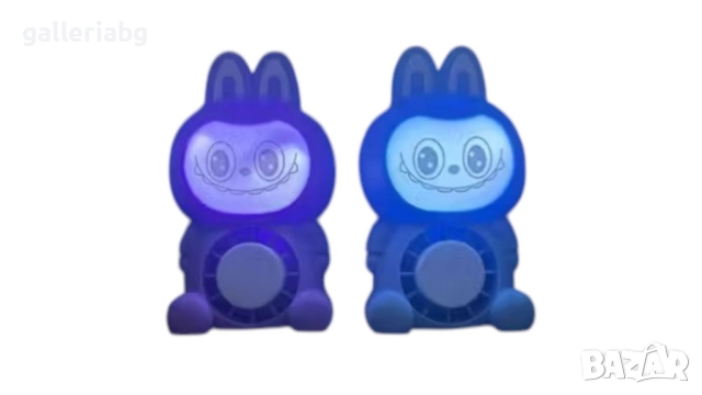 Мини вентилатор Labubu с USB и LED светлина – преносим вентилатор, снимка 5 - Електрически играчки - 51672622