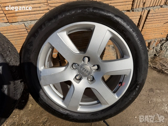 Оригинални алуминиеви джанти за Audi 5x112 17 цола, снимка 5 - Гуми и джанти - 53817084