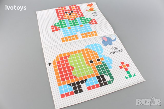 Детска мозайка - 360 елемента, снимка 5 - Образователни игри - 41833540