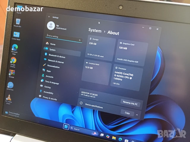 14' FullHD IPS HP ProBook Core™i5-8th/12GB DDR4/256GB SSD NVme , снимка 8 - Лаптопи за работа - 50655149