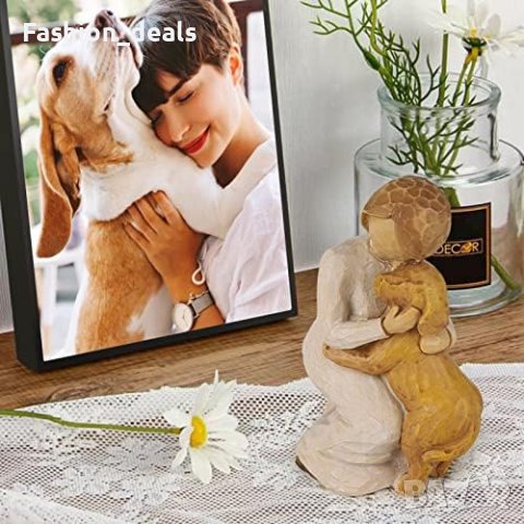 Нова Ангелска Кучешка фигура/Подарък любител кучета/Декорация, снимка 6 - Други - 41528919