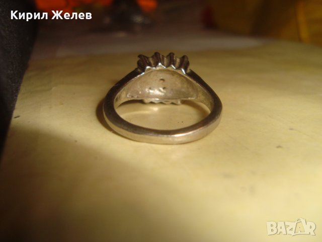 ПОСРЕБРЕН НЕЖЕН ПРЪСТЕН с ИНКРУСТИРАНИ ФАСЕТ - КРИСТАЛИ НЕЖЕН и ЕЛЕГАНТЕН 6630, снимка 6 - Пръстени - 34339493