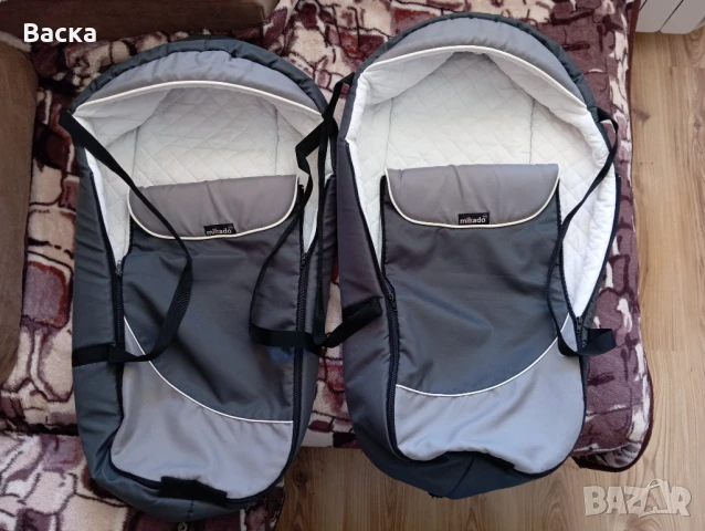 Количка за близнаци Micado 3 в 1, снимка 4 - Детски колички - 50836081