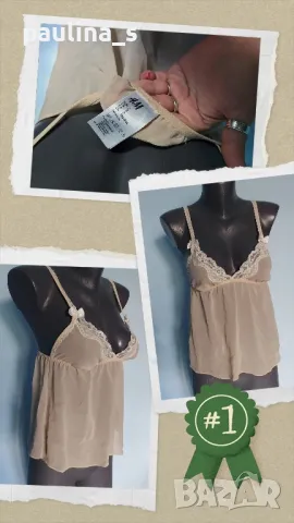 Два броя / Маркова нощница(потник) с бюстие "Н&М" и "princesse Tam.Tam" , снимка 2 - Нощници - 14383053