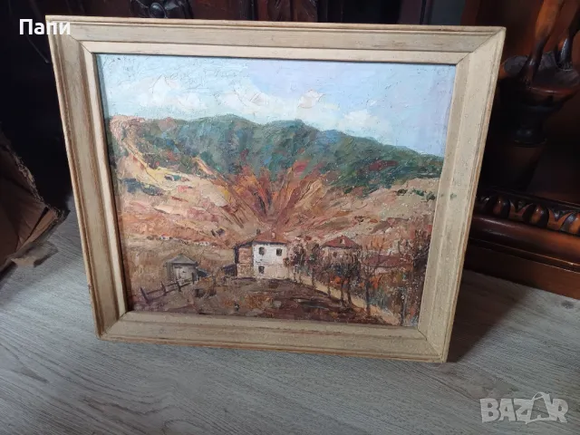 Йордан Петров пейзаж, снимка 4 - Антикварни и старинни предмети - 49825587