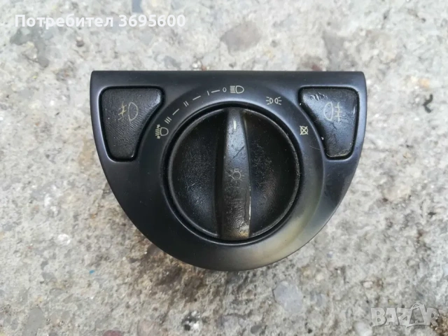 Saab 9-3 Сааб 93 ключ светлини копче бутон фарове огледала, снимка 2 - Части - 53854591