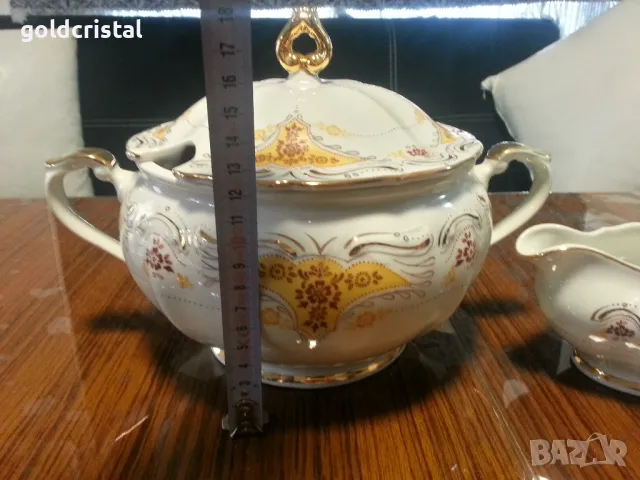 Стар български порцелан Изида барок , снимка 2 - Антикварни и старинни предмети - 34796577