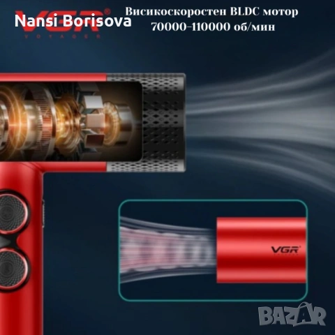 Професионален комплект машинки за подстригване VGR Stepless 4 в 1, снимка 3 - Друго оборудване - 53444827