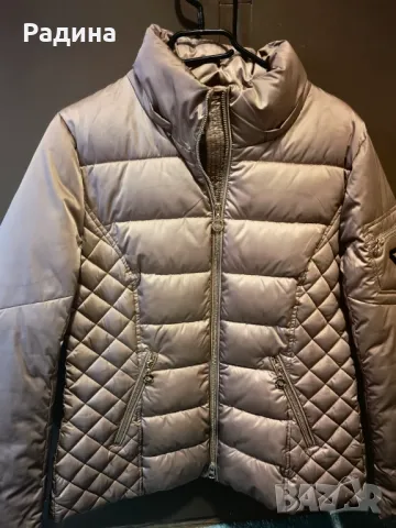 Продавам носено 2-3 пъти олекотено зимно яке с естествен пух размер М-Л, снимка 6 - Якета - 49176859