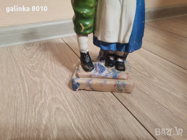 Стара Немска гипсова фигура, снимка 5 - Антикварни и старинни предмети - 51772305