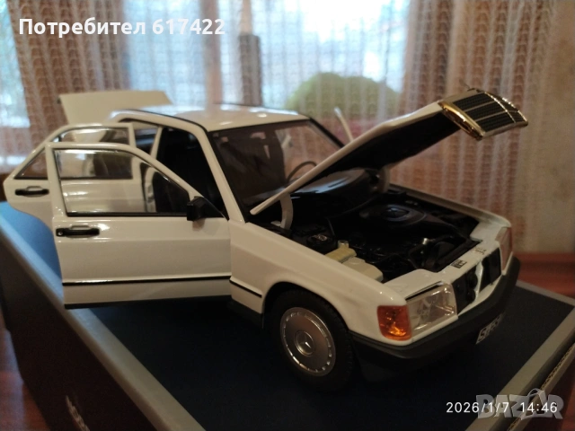 1:18 Метален модел на Mercedes Benz 190E W201-  Norev, снимка 10 - Колекции - 53022820