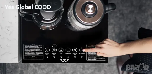 Wasspender WS-200 умен диспенсър за вода с котлон и дисплей, снимка 5 - Друга електроника - 50421599