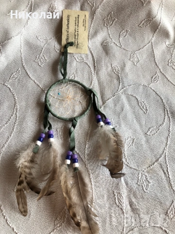 Dreamcatcher, ловец на сънища /капан за сънища, автентичен индиански амулет ръчна изработка, уникат , снимка 9 - Декорация за дома - 53401023