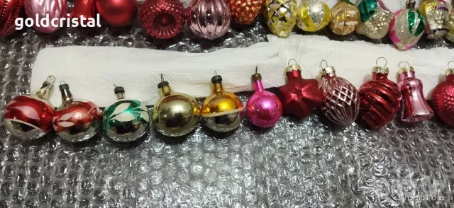 Новогодишна коледна играчка стъклен връх, снимка 18 - Антикварни и старинни предмети - 36241106