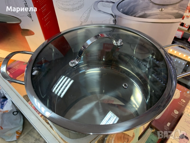 НОВА Немска Тенджера 28 см. / 8 литра, снимка 4 - Съдове за готвене - 51907801