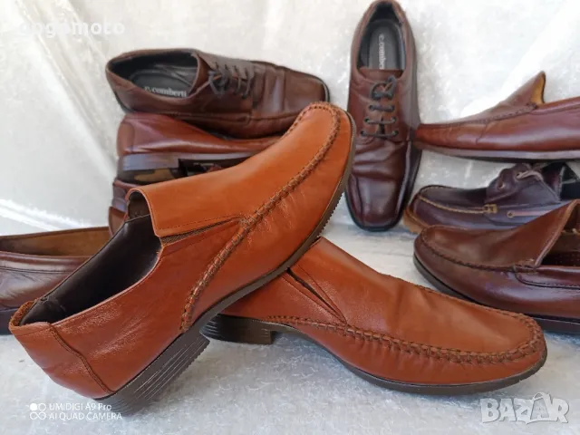 Мъжки мокасини КАТО НОВИ LUCIANO BELLINI® original, 💯 % естествена кожа, 42 - 43, снимка 7 - Мокасини - 49756446