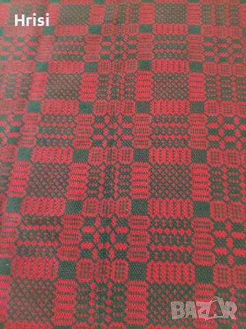 Ръчно тъкано вълнено покривало, снимка 6 - Други ценни предмети - 38604111