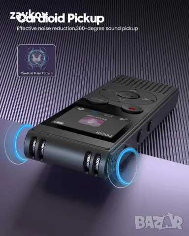 128GB Диктофон Цифров: Диктофон - Записващо устройство - Аудио записващо оборудване, снимка 3 - Други - 48486585